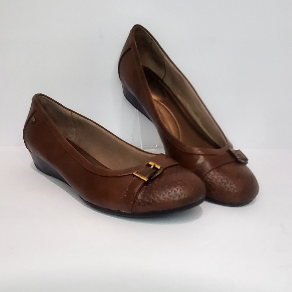 LifeStride Brown Loafers Slip On Shoes Size 9.5